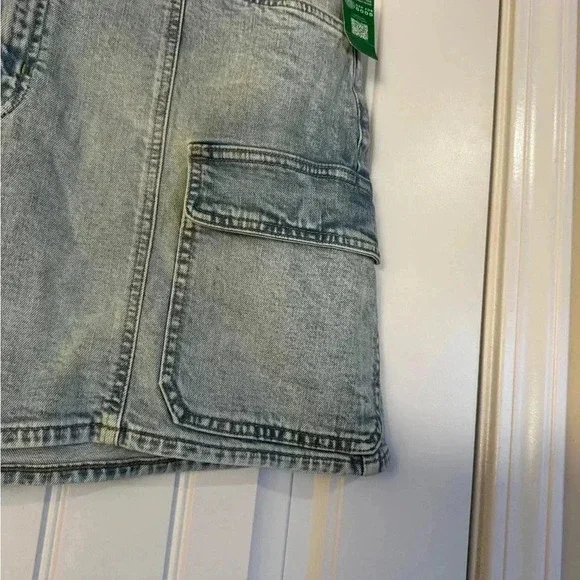 Gap Stone Washes Denim Cargo Mini Skirt NWT - Picture 6 of 11